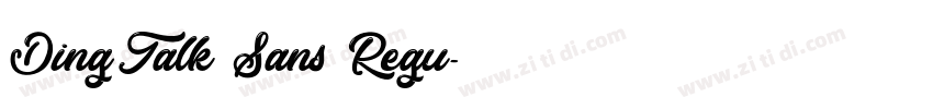 DingTalk Sans Regu字体转换
